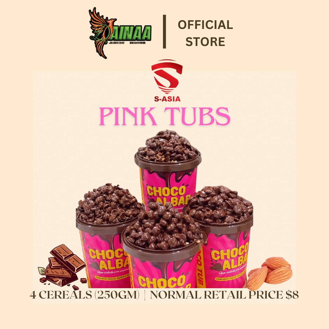 ChocoAlbab - Pink Tubs (4 Types Of Cereals)