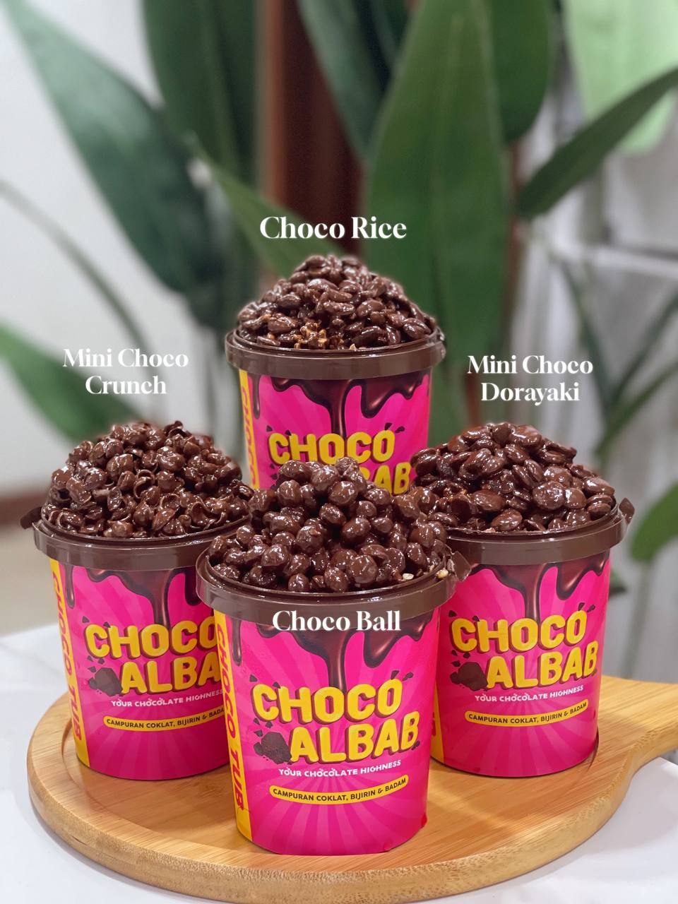 ChocoAlbab - Pink Tubs (4 Types Of Cereals)